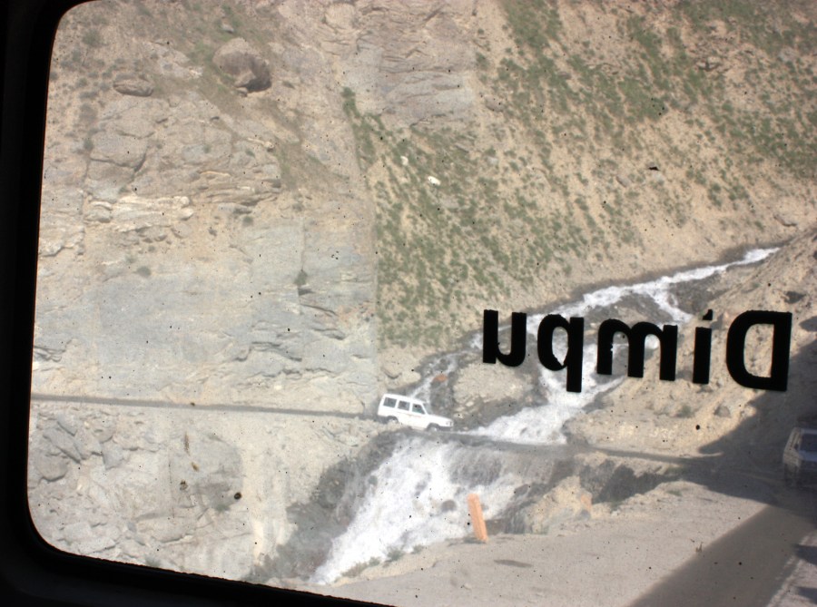 one of the many waterfalls across the mountain road