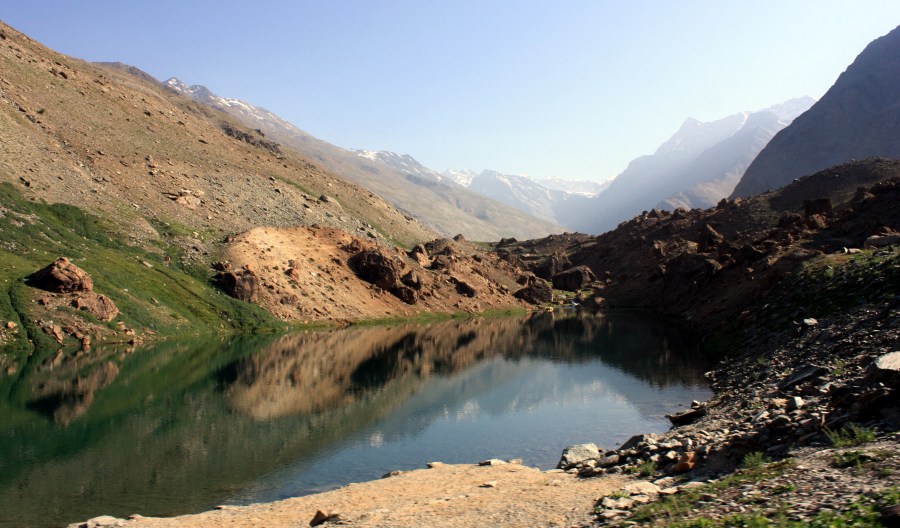 tiny lakes along the way