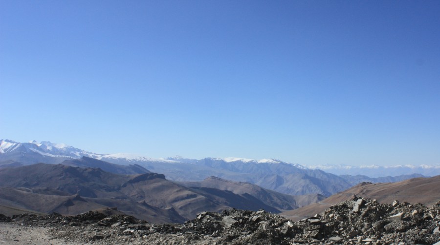 View from the top of the mountain pass