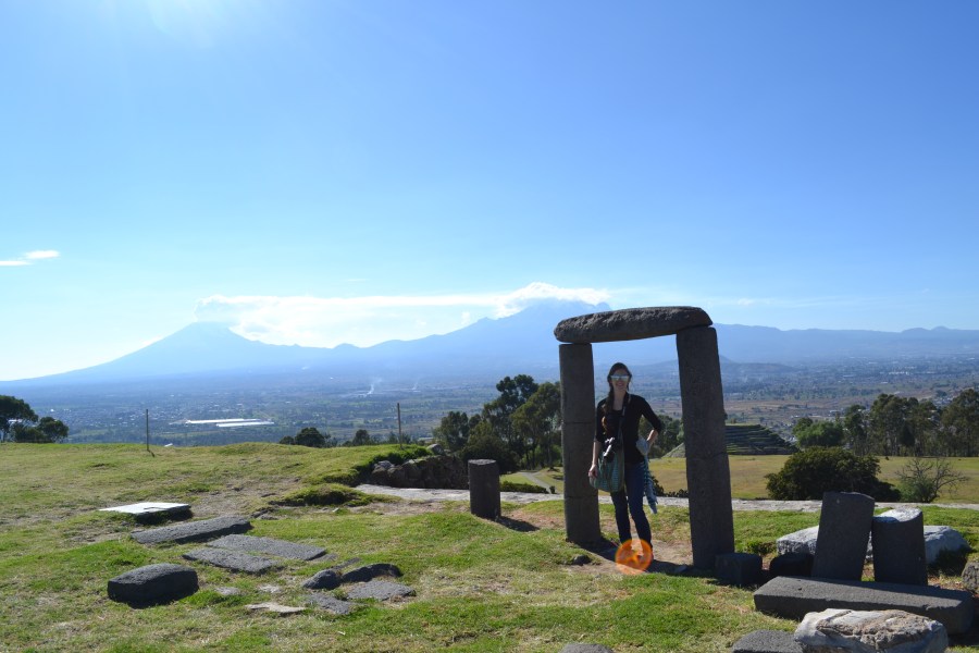 at the top of the Pyramid of Flowers