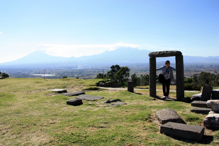 top of Pyramid of Flowers