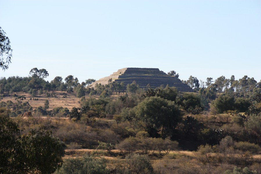 Pyramid of Flowers view from Cacaxtla ruins