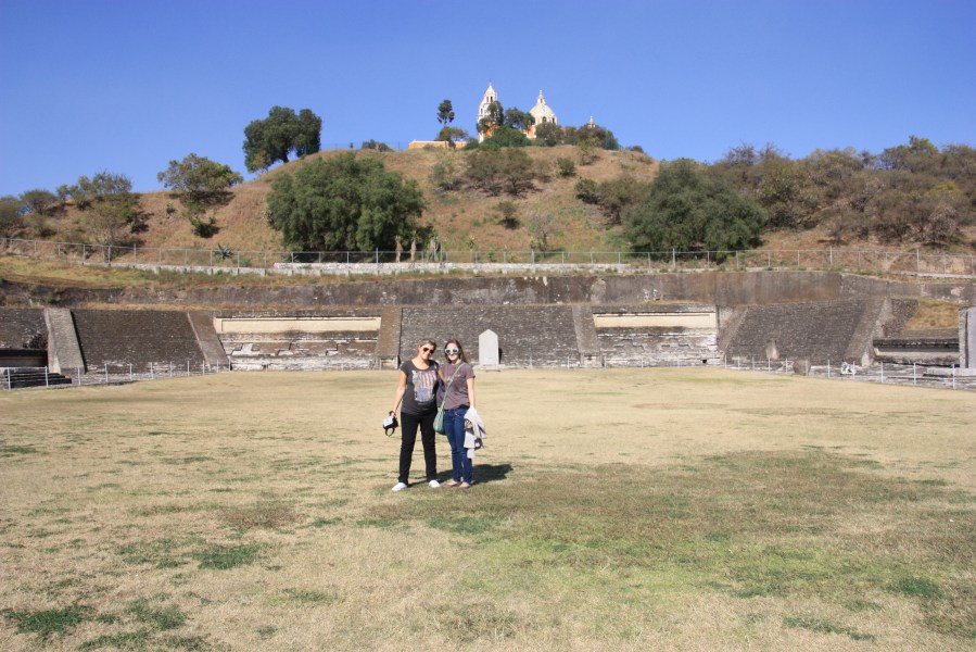 Cholula pyramid ruins