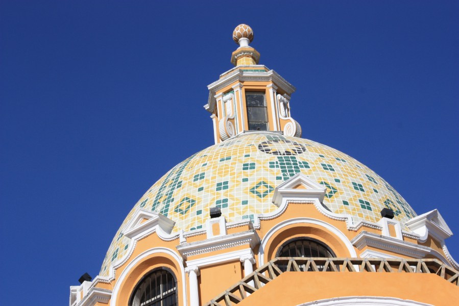 the church at the top of the pyramid hill