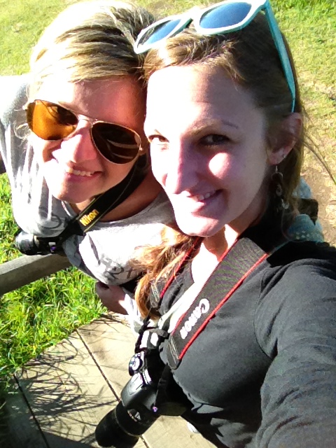 there were a lot of stairs... we stopped to use them to stretch our calf muscles often :P